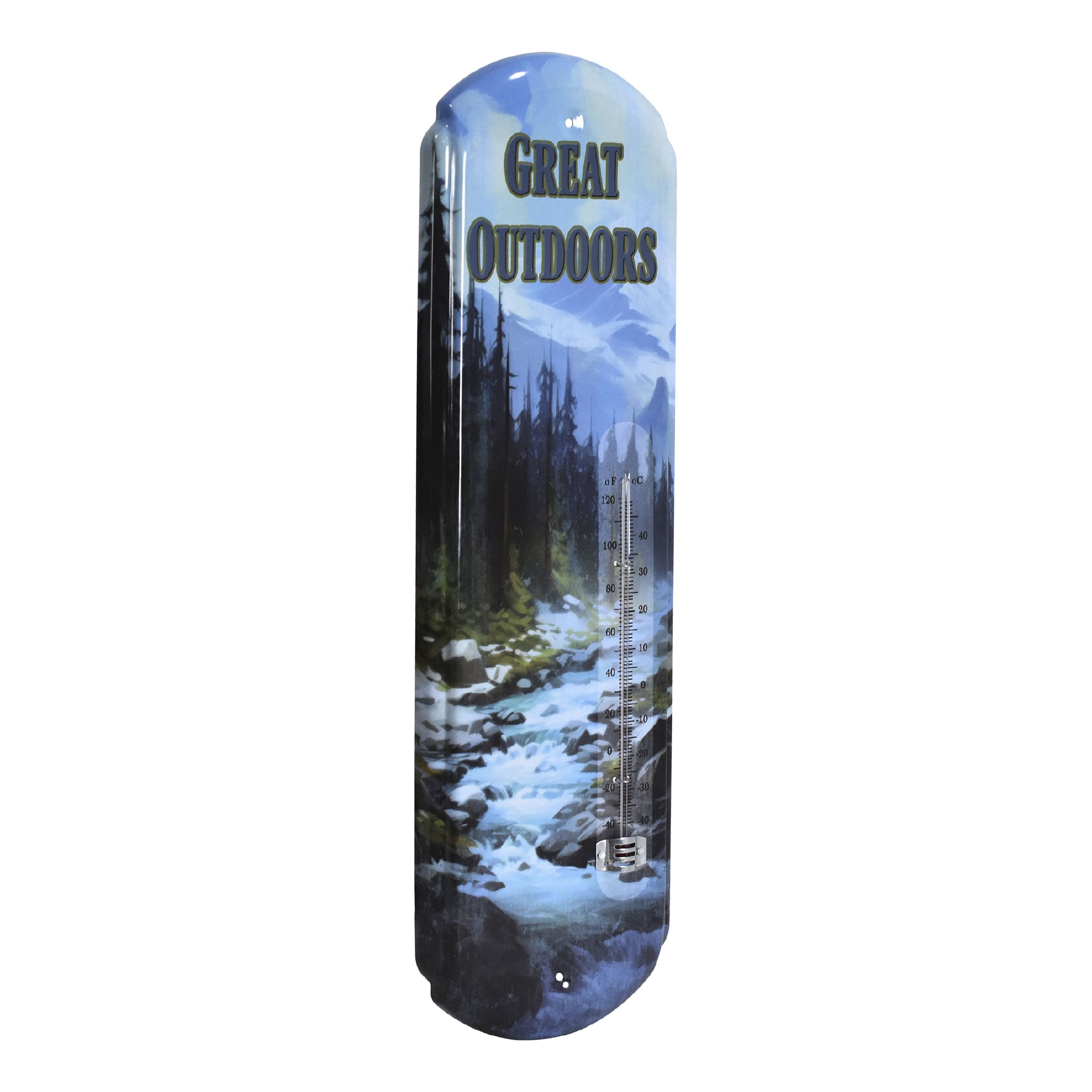 American Art Decor 17" The Great Outdoors Vintage Thermometer Wall Décor